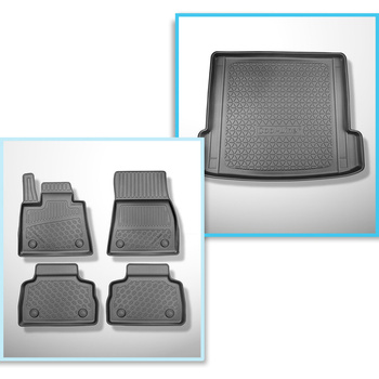 Set Kofferraumschale und angepasste Autoteppiche TPE für: BMW X6 G06 SAC (11.201