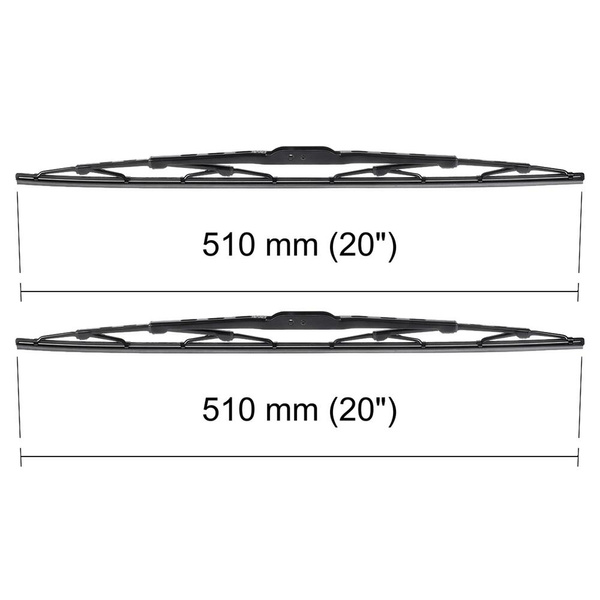 Vordere Scheibenwischer für Nissan Cube Hatchback (08.2009-03.2011) - Wischerblätter Standard