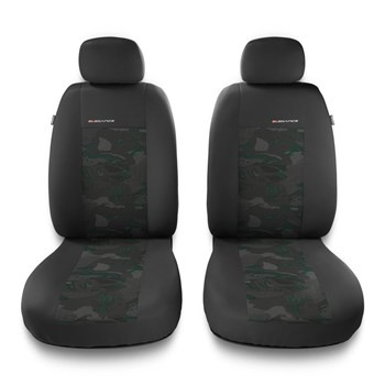 Universal Sitzbezüge Auto für Peugeot 306 (1993-2003) - Vordersitze Autositzbezüge Schonbezüge - 2UNE-GR