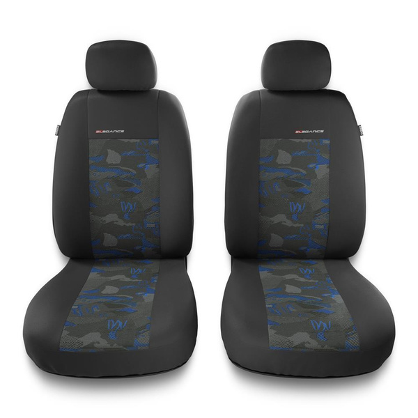 Universal Sitzbezüge Auto für Ford Ranger IV, V, VI (1998-....) – Vordersitze Autositzbezüge Schonbezüge – 2UNE-BL