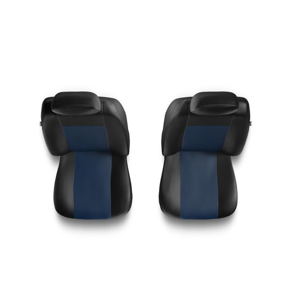 Universal Sitzbezüge Auto für Peugeot 508 I, II (2011-....) – Vordersitze Autositzbezüge Schonbezüge – 2CM-BL