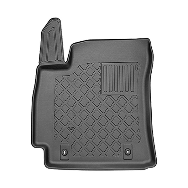 Set Kofferraumschale und angepasste Autoteppiche TPE für: Hyundai Kona II SUV (04.2023-....) - oberer Kofferraum (für Multiboden);beweglicher Boden in höchster Stellung;mit und ohne Subwoofer;nicht für die elektrische Version;auch mit Hybridantrieb