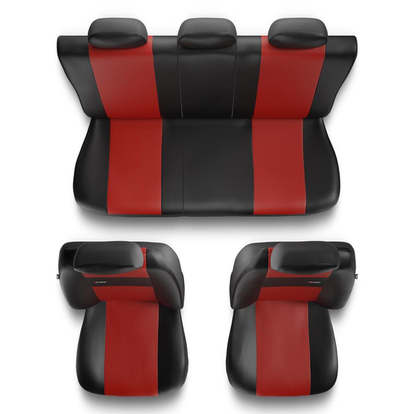 Universal Sitzbezüge Auto für Peugeot 108 (2014-2017) - Autositzbezüge Schonbezüge für Autositze - XL-RD