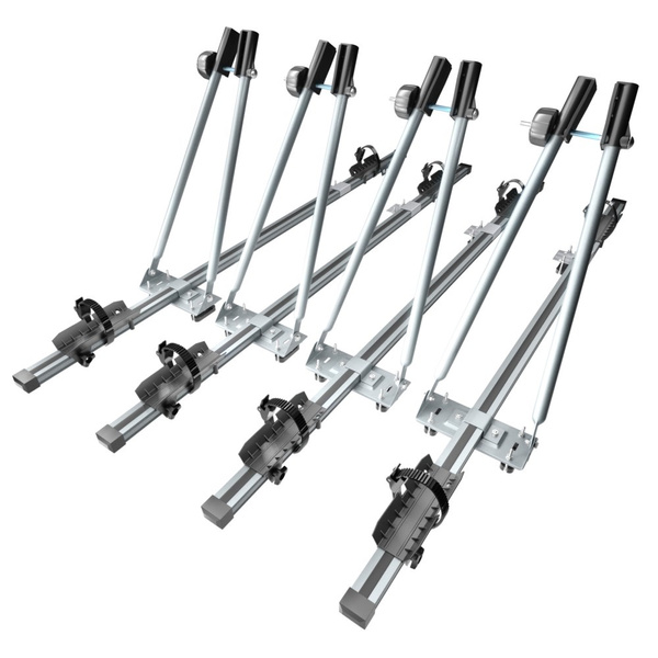 Dachfahrradträger, Dachfahrradhalter mit Schlüssel und Alubalken - 4xM-08