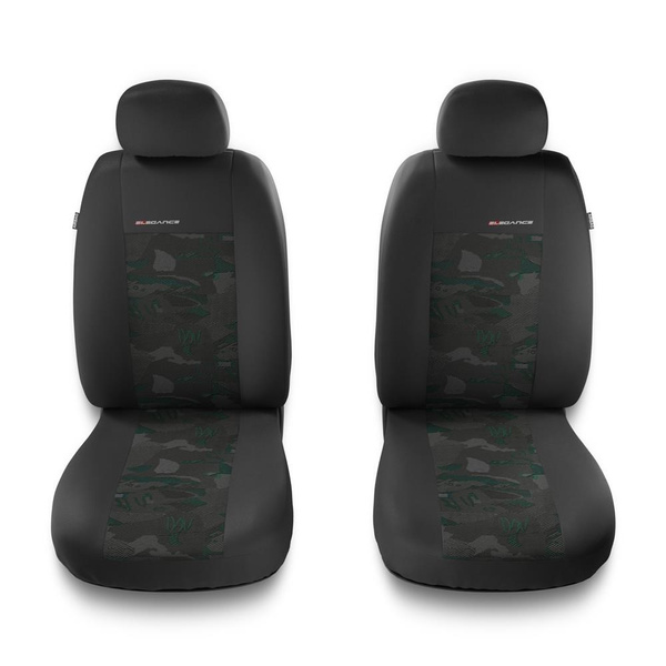 Universal Sitzbezüge Auto für Volkswagen Golf III, IV, V, VI, VII, VIII (1991-....) - Vordersitze Autositzbezüge Schonbezüge - 2UNE-GR