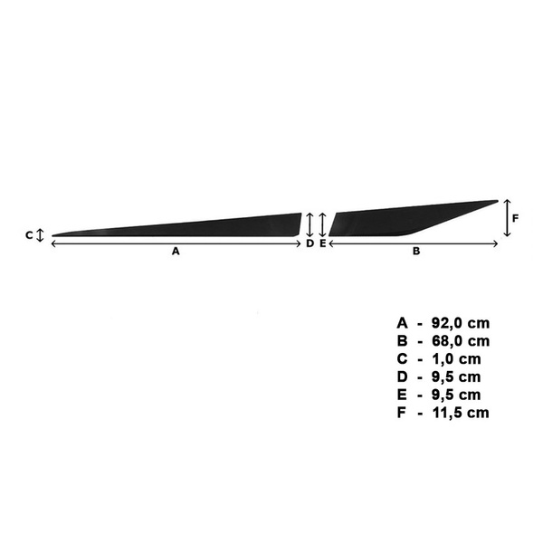 Schwarze Auto Seitenschutzleisten Lexus NX SUV (2014-....)