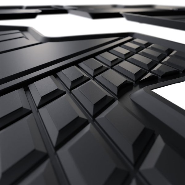 TPE Fußmatten Auto für MG HS PHEV Crossover (2024-....) - schwarz Automatten Autoteppiche