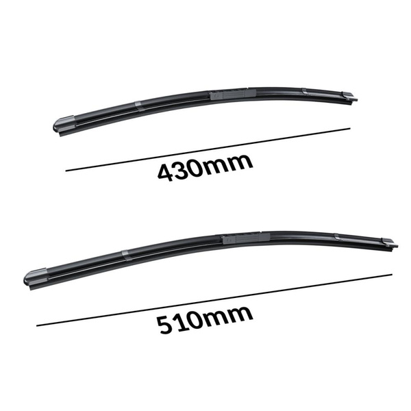 Vordere Scheibenwischer für Opel Corsa C Hatchback, Limousine, Van (09.2000-09.2006) - Wischerblätter Flach