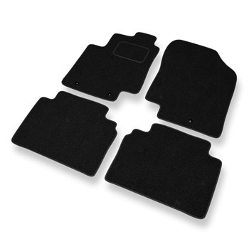 Fußmatten Auto für Hyundai i20 I Hatchback (2008-2014) - schwarze Automatten Aut