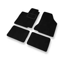 Fußmatten Auto für Seat Ibiza II Hatchback (1993-2002) - Premium Velours schwarze Automatten Autoteppiche