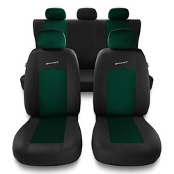 Universal Sitzbezüge Auto für Alfa Romeo 145 (1994-2000) - Autositzbezüge Schonbezüge für Autositze - S-GR