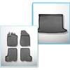 Set Kofferraumschale und angepasste Autoteppiche TPE für: Dacia Sandero II Stepway Crossover (12.2012-12.2020)