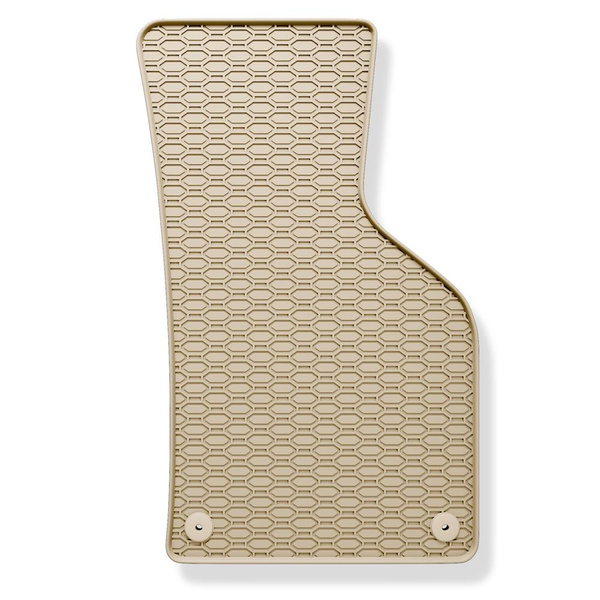 Gummifußmatten Auto für Volkswagen Passat CC Coupé (2008-2012) - Gummimatten Gummi Fußmatten - beige - 4 Stk.