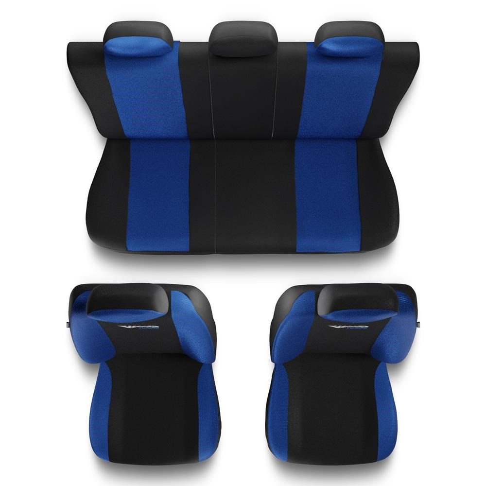 Universal Sitzbezüge Auto für Mercedes-Benz B Klasse W245, W246, W247  (2005-2019) - Autositzbezüge Schonbezüge für Autositze - TG-BL blau