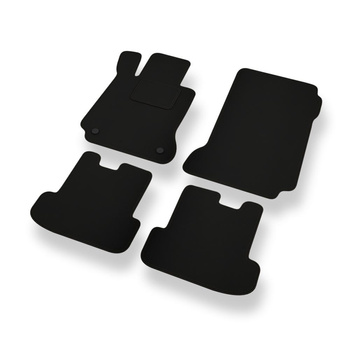 Fußmatten Auto für Mercedes-Benz E Klasse C207 Coupé (2009-2016) - schwarze Auto