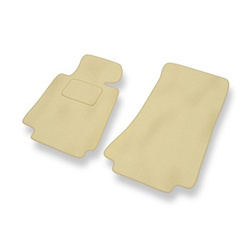 Fußmatten Auto für BMW 8er I E31 Coupé (1989-1999) - Premium Velours beige Automatten Autoteppiche