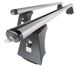 Aluminium-Dachträger für Toyota Avensis mk III (2009-2019) - silbern Dachträger Dachgepäckträger - Montagepunkte