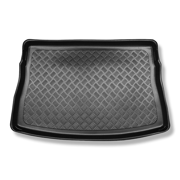 Kofferraumwanne für Volkswagen Golf VII Hatchback (10.2012-12.2019) - Kofferraummatte rutschfest Schutzmatte - erhöhte Ladefläche (mit Not-Reserverad/Reparaturset); mit vollem Reserverad