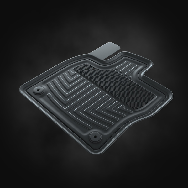 Gummifußmatten Auto für Seat Leon IV (2020-....) - Gummimatten Gummi Fußmatten - schwarze