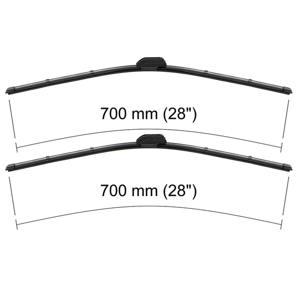 Vordere Scheibenwischer für Mercedes-Benz Actros MP1, MP2, MP3 LKW (1997-2013) - Wischerblätter Flach