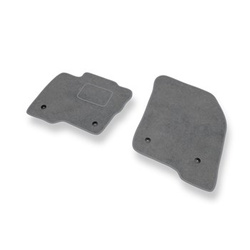 Fußmatten Auto für Ford S-Max II MPV (2015-2023) - Premium Velours graue Automatten Autoteppiche