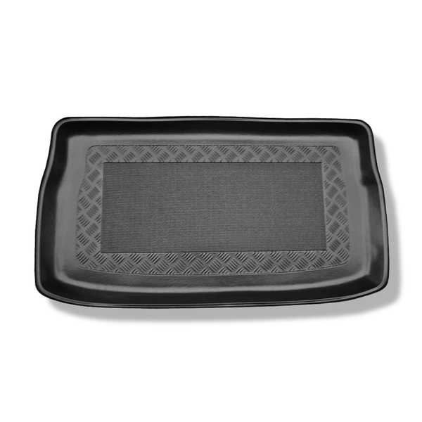 Kofferraumwanne für Chrysler Grand Voyager IV Stow'n Go MPV (04.2001-2007) - Kofferraummatte rutschfest Schutzmatte - 7 Sitze - 3. Reihe aufgestellt (für Lücke unter 3. Sitzreihe)