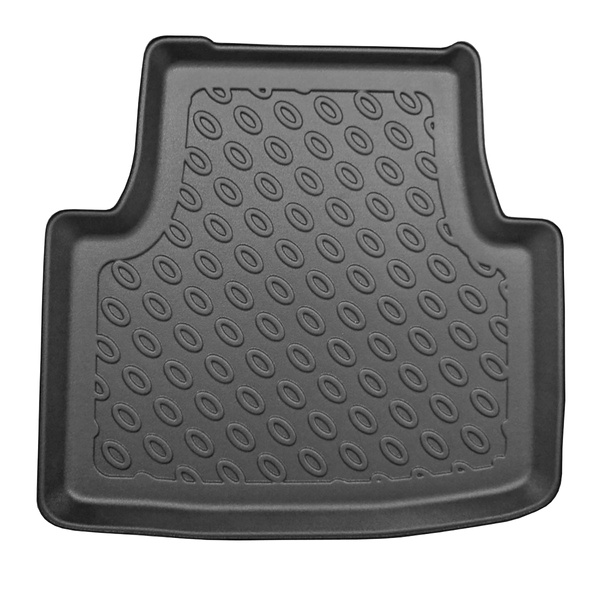 Set Kofferraumschale und angepasste Autoteppiche TPE PREMIUM für: Volkswagen Passat B8 Limousine (12.2014-12.2021) - untere Ladefläche: mit Not-Reserverad oder Reparaturset