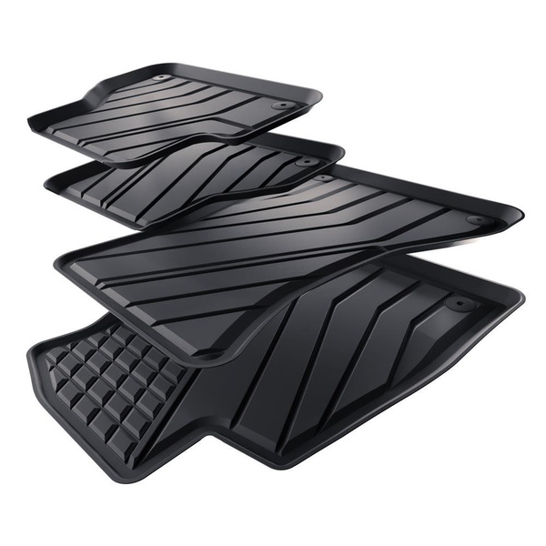 TPE Fußmatten Auto für Audi A4 B9 Avant, Limousine (2015-2024) - schwarz Automatten Autoteppiche