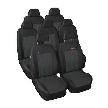 Maßgeschneiderte Sitzbezüge Auto für Seat Alhambra Van (1996-2010) - Autositzbezüge Schonbezüge für Autositze - 7 Sitze - E1