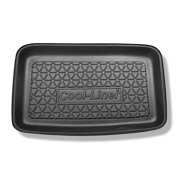 Kofferraumwanne für Volkswagen Sharan II Van (09.2010-03.2022) - Kofferraummatte rutschfest Schutzmatte - 7 Sitze; 3. Reihe aufgestellt (hinter der 3. Sitzreihe)