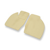 Fußmatten Auto für Opel Agila A Hatchback (2000-2007) - Premium Velours beige Automatten Autoteppiche
