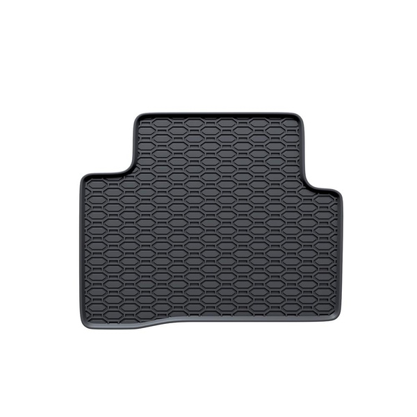Gummifußmatten Auto für Nissan Qashqai II Crossover (2014-2021) - Gummimatten Gummi Fußmatten - schwarz - 4 Stk.