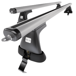 Aluminium-Dachträger für Skoda Octavia mk II (2009-2012) - silbern Dachträger Dachgepäckträger - ohne Montagelemente