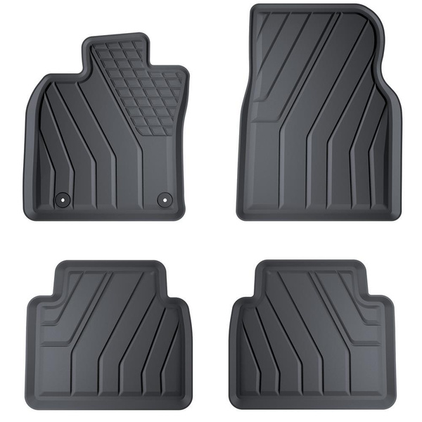 TPE Fußmatten Auto für Toyota Camry IX Limousine (2018-....) - schwarz Automatten Autoteppiche