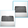 Set Kofferraumschale und angepasste Autoteppiche TPE für: Mercedes-Benz EQV 300 Van (10.2020-....) - lange Version (Radstand 3.200 mm;Autolänge 5.140 mm);hinter der dritten Sitzreihe;ohne geteilten Gepäckraum;voll hinten 2. Reihe