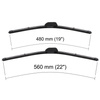 Vordere Scheibenwischer für Ford Focus I Hatchback, Kombi, Limousine (08.1998-05.2005) - Wischerblätter Flach
