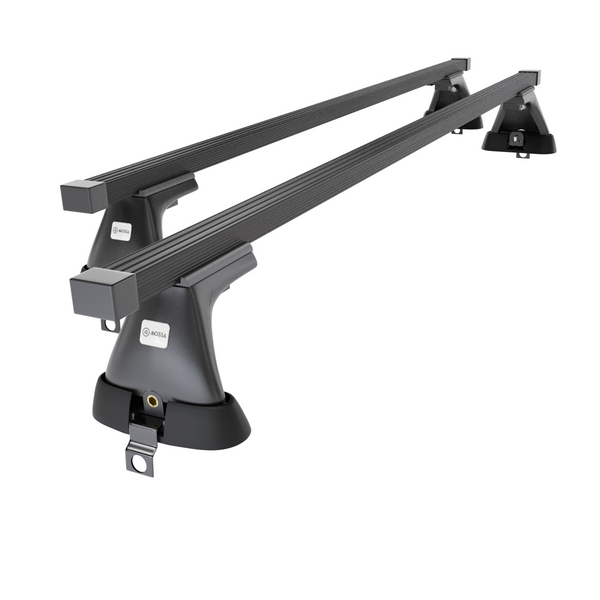 Stahl-Dachträger für Mercedes-Benz S Klasse W220 (1999-2005) - schwarz Dachträger Dachgepäckträger - ohne Montagelemente