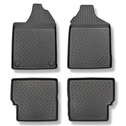 TPE Fußmatten Auto für Aixam Minauto Cross Hatchback (2010-2016) - schwarz Automatten Autoteppiche