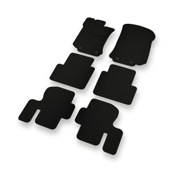 Fußmatten Auto für Mercedes-Benz R Klasse W251 Van (2005-2012) - schwarze Automa