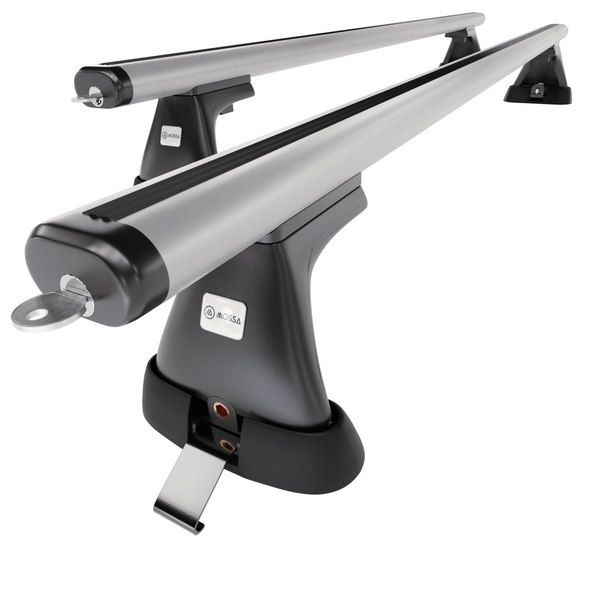 Aluminium-Dachträger für Toyota RAV4 mk II (2000-2005) - silbern Dachträger Dachgepäckträger - Montagepunkte