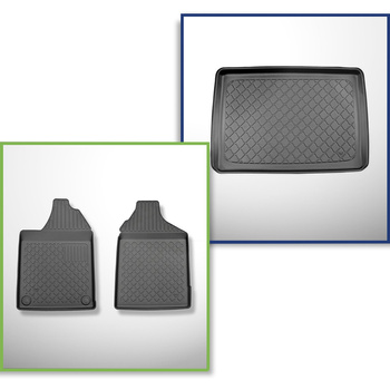 Set Kofferraumschale und angepasste Autoteppiche TPE für: Aixam City Hatchback (