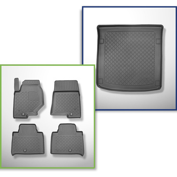 Set Kofferraumschale und angepasste Autoteppiche TPE für: SsangYong Rexton II Y4