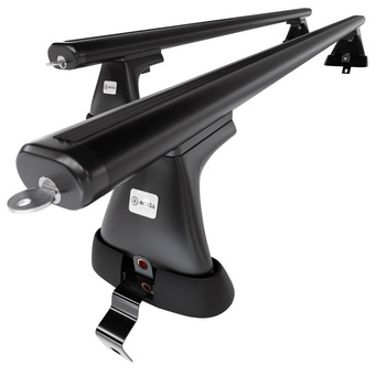 Aluminium-Dachträger für Volvo S40 (2004-2012) - schwarz Dachträger Dachgepäcktr