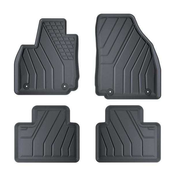 TPE Fußmatten Auto für MG ZS SUV (2024-....) - schwarz Automatten Autoteppiche