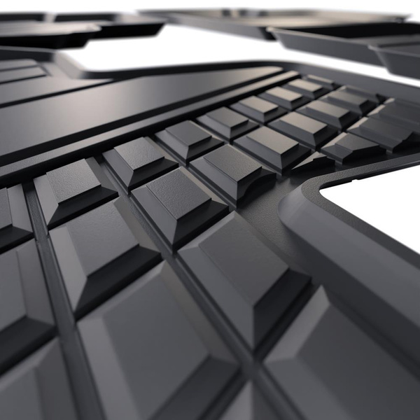 TPE Fußmatten Auto für Kia Sportage V SUV (2021-....) - schwarz Automatten Autoteppiche - auch für Mild Hybrid; nicht fuer HEV Hybrid und Plug-in Hybrid