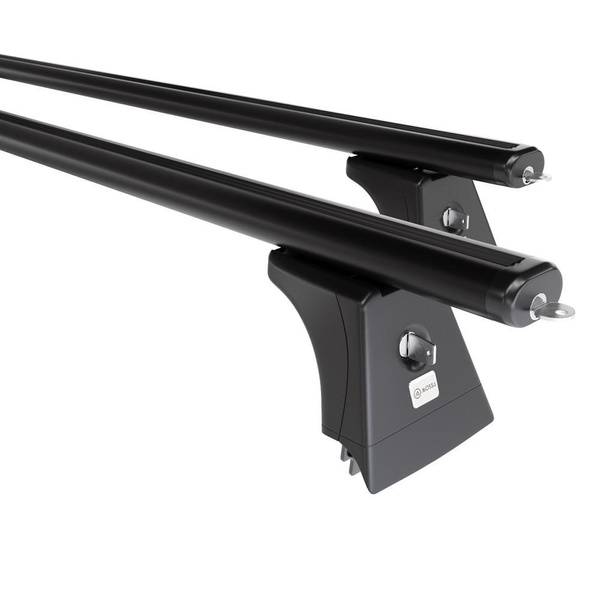 Aluminium-Dachträger für Skoda Fabia mk I (2001-2008) - schwarz Dachträger Dachgepäckträger - Montagepunkte