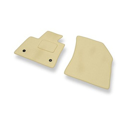 Fußmatten Auto für Peugeot 5008 SUV (2017-2024) 5-Sitzer - Premium Velours beige Automatten Autoteppiche