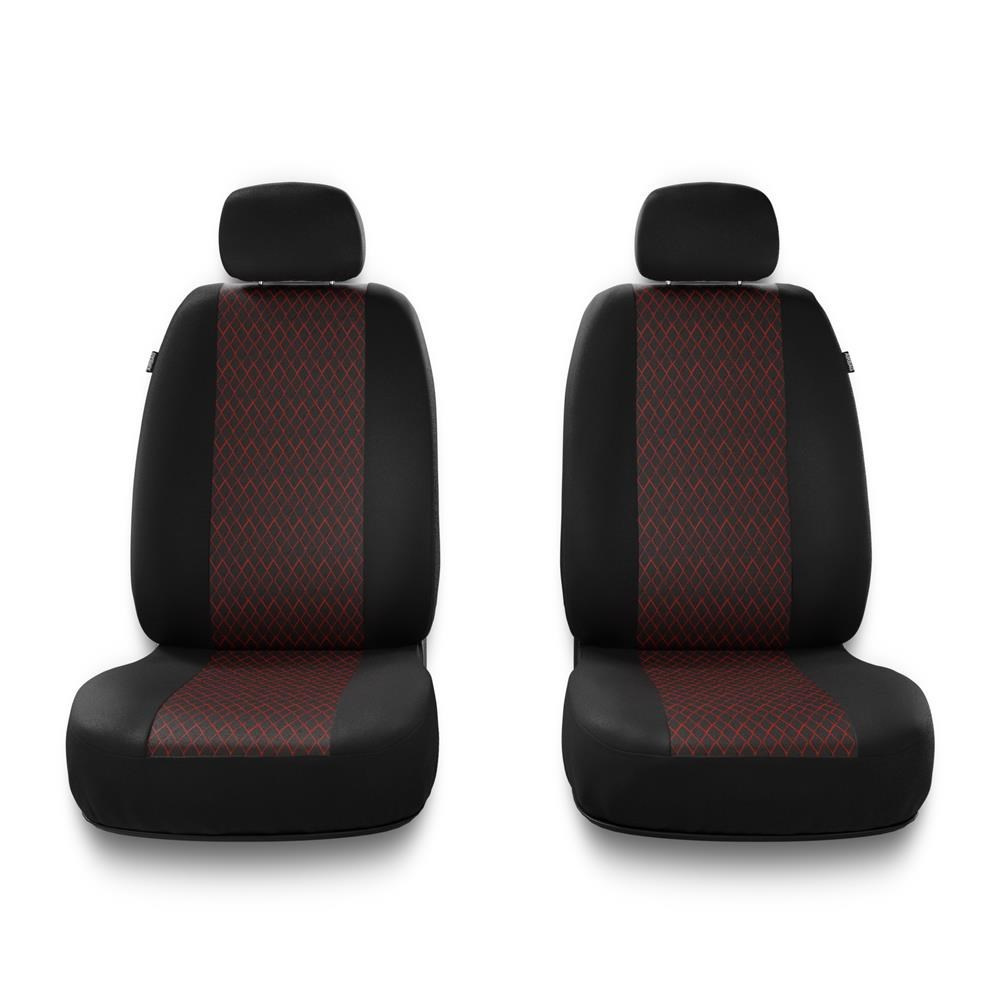 Universal Sitzbezüge Auto für Seat Leon I, II, III (1999-2019) -  Autositzbezüge Schonbezüge für Autositze - PF-RD rot