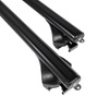 Aluminium-Dachträger für Volkswagen Touran III MPV (2015-....) - Reling - schwarz Dachträger Dachgepäckträger