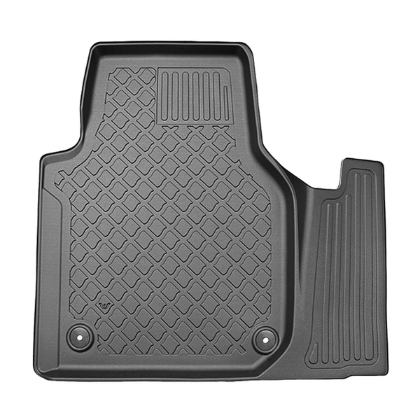 TPE Fußmatten Auto für Volkswagen Crafter II Cargo (03.2017-....) - schwarz Automatten Autoteppiche - 2/3 Sitze